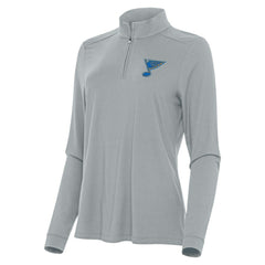 NHL St. Louis Blues Antigua Women's Intent Quarter-Zip Pullover