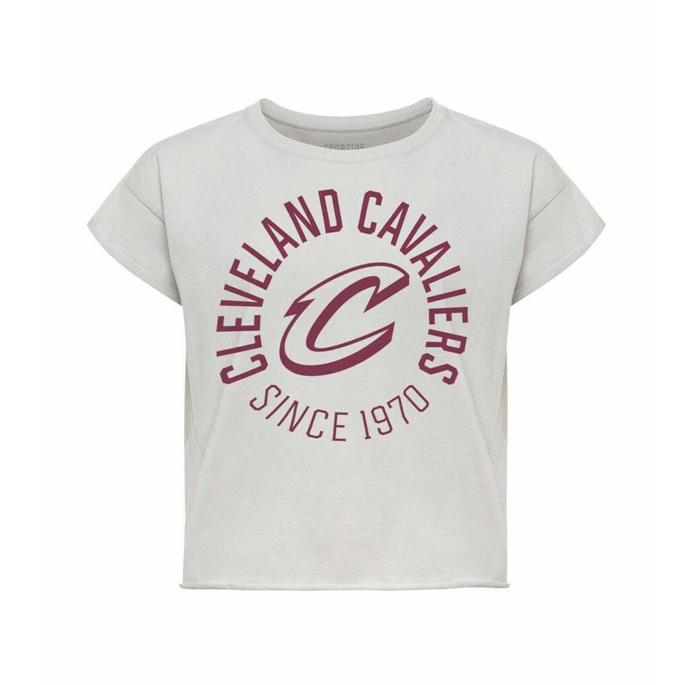 Cleveland Cavaliers Sportiqe Women's Cropped Genuine Issue Collection Alana T-Shirt sale