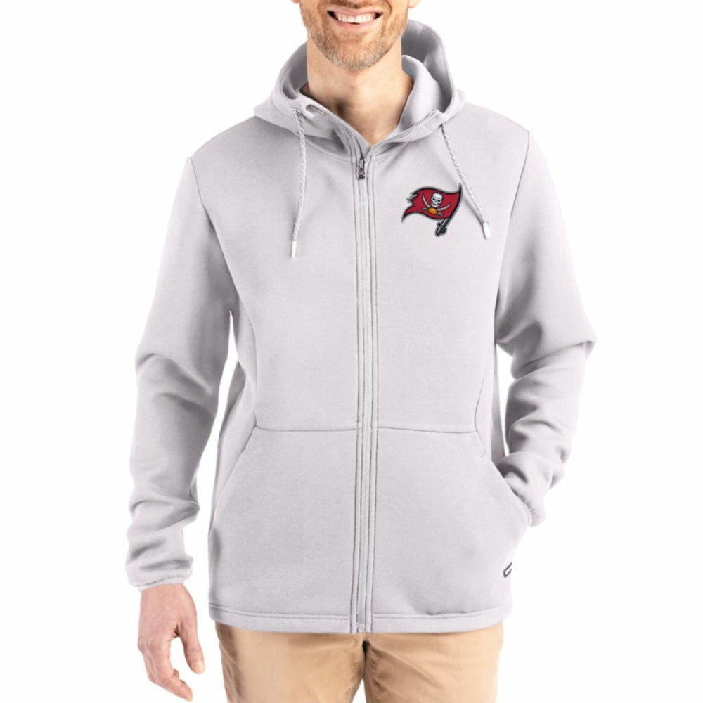 Cutter & Buck Roam Epic Comfort Recycled Full-Zip Hoodie Jacket - Tampa Bay Buccaneers Hoodies