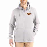 Cutter & Buck Roam Epic Comfort Recycled Full-Zip Hoodie Jacket - Washington Commanders Hoodies