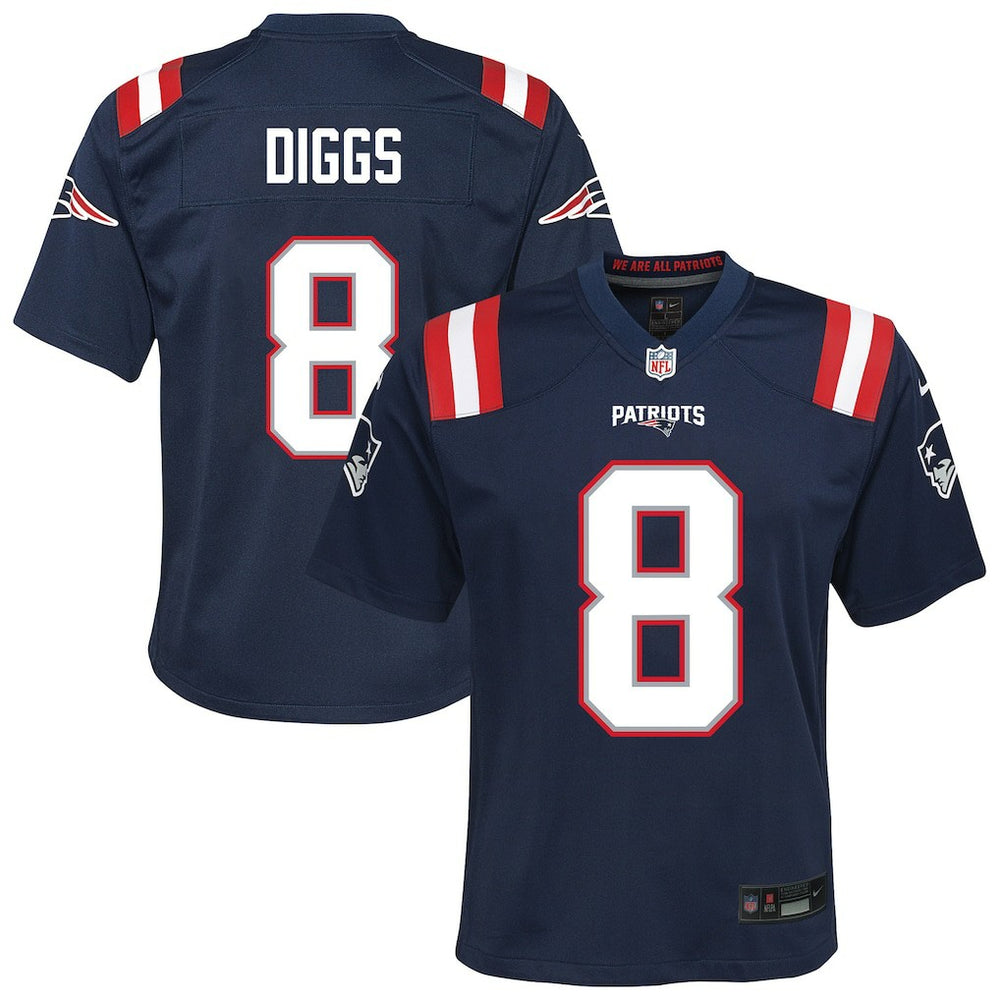 Stefon Diggs Youth Team Game Jersey - New England Patriots Jerseys