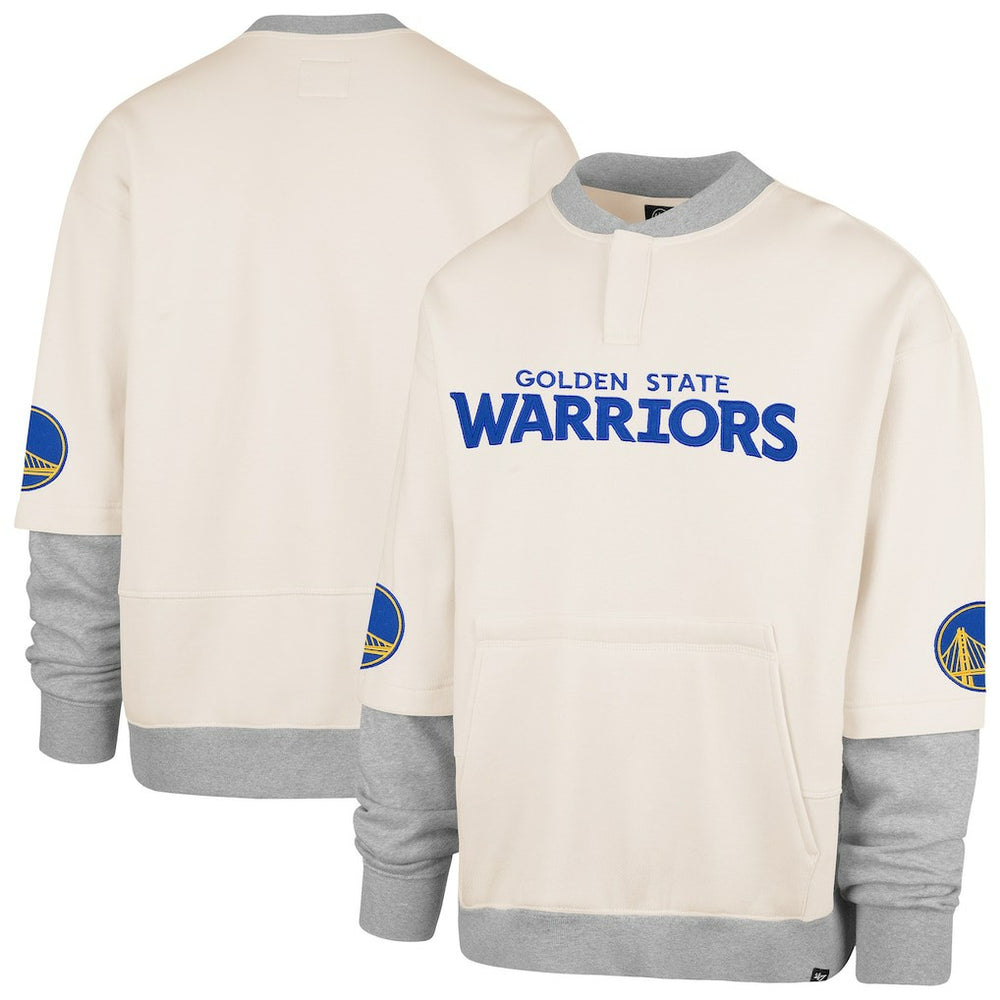 47 brand Golden State Warriors '47 Crossover Collection Trifecta Double Layered Fleece Sweatshirt sale