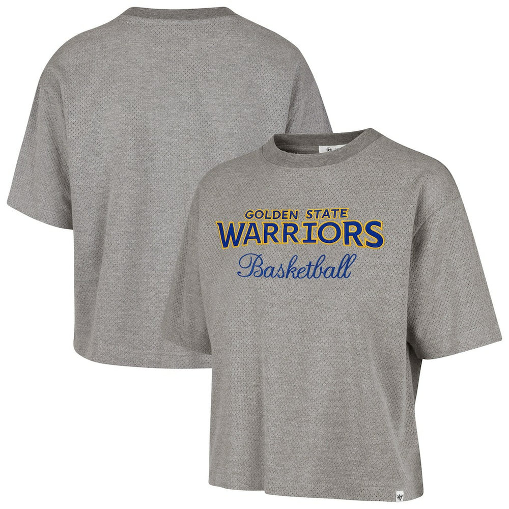 47 brand Golden State Warriors '47 Women's Pivot Drop Needle Cropped T-Shirt sale