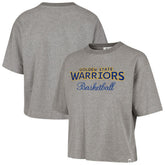 47 brand Golden State Warriors '47 Women's Pivot Drop Needle Cropped T-Shirt sale