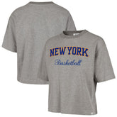 47 brand New York Knicks '47 Women's Pivot Drop Needle Cropped T-Shirt