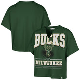 47 brand Milwaukee Bucks '47 Women's Elation Oversized Notch Neck T-Shirt