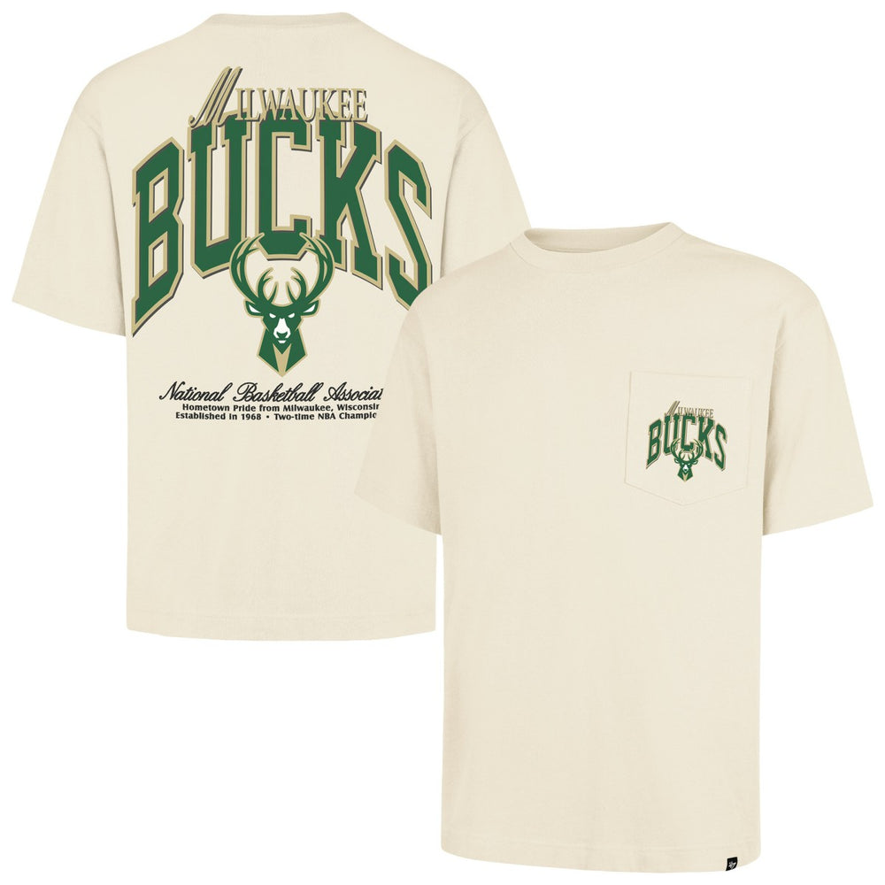 47 brand Milwaukee Bucks '47 Unisex Crossover Collection Foundation Pocket T-Shirt