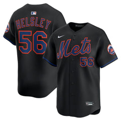 Black Ryan Helsley New York Mets Nike Alternate Limited Player Jersey