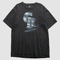 Black Colorado Rockies 2000s T-Shirt
