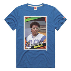 Eric Dickerson Homage Unisex NFL Topps Trading Card Tri-Blend T-Shirt - Los Angeles Rams T-shirts