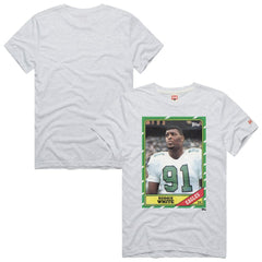 Reggie White Homage Unisex NFL Topps Trading Card Tri-Blend T-Shirt - Philadelphia Eagles T-shirts
