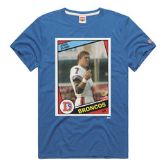John Elway Homage Unisex NFL Topps Trading Card Tri-Blend T-Shirt - Denver Broncos T-shirts