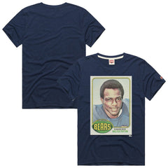Walter Payton Homage Unisex NFL Topps Trading Card Tri-Blend T-Shirt - Chicago Bears T-shirts