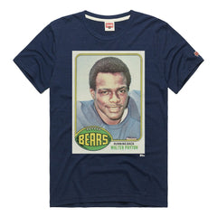 Walter Payton Homage Unisex NFL Topps Trading Card Tri-Blend T-Shirt - Chicago Bears T-shirts