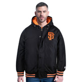 Black San Francisco Giants Starter Pro Polyfilled Full-Zip Jacket