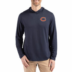 Cutter & Buck Coastline Epic Comfort Eco Recycled Long Sleeve Hoodie T-Shirt - Chicago Bears Hoodies
