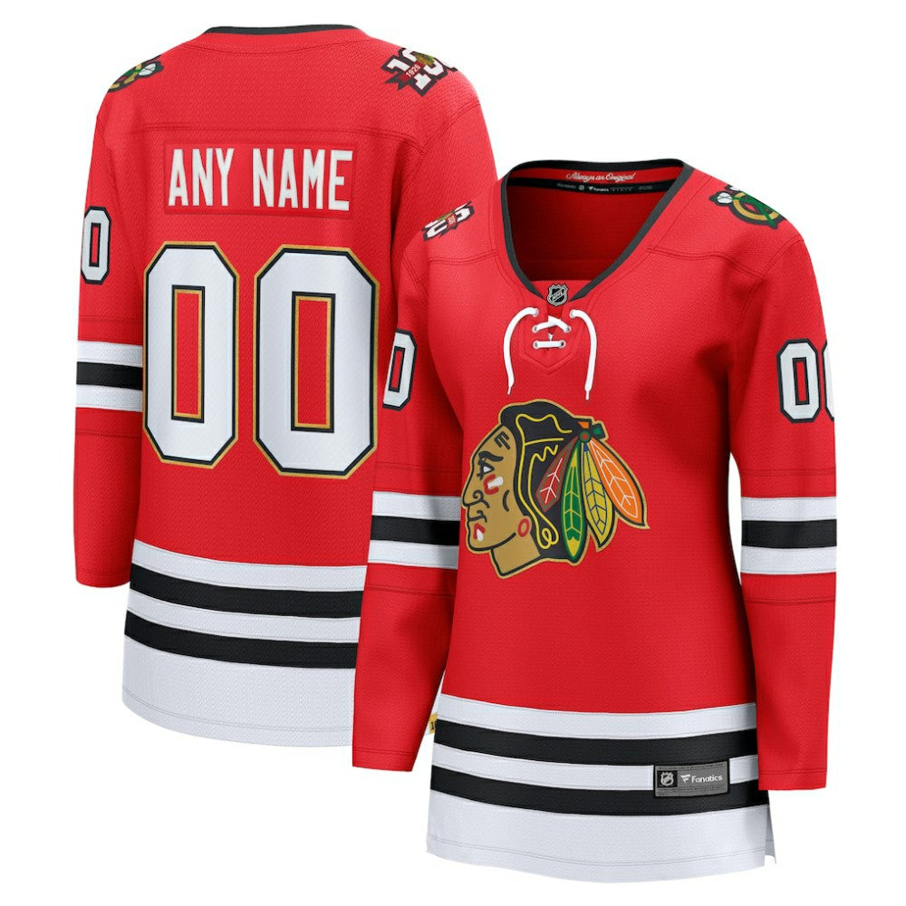 NHL Chicago Blackhawks Fanatics Women's Centennial Breakaway Custom Jersey