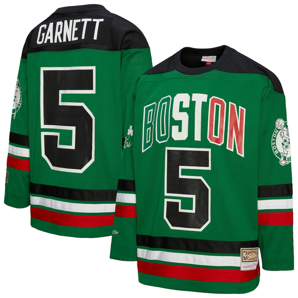 Mitchell & Ness Kevin Garnett Boston Celtics Unisex Maxxed Out Fashion Hockey Jersey