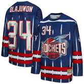 Mitchell & Ness Hakeem Olajuwon Houston Rockets Unisex Maxxed Out Fashion Hockey Jersey