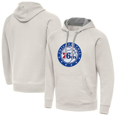 Philadelphia 76ers Antigua Big Logo Victory Pullover Hoodie