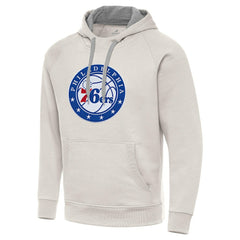 Philadelphia 76ers Antigua Big Logo Victory Pullover Hoodie