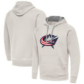 NHL Columbus Blue Jackets Antigua Big Logo Victory Pullover Hoodie