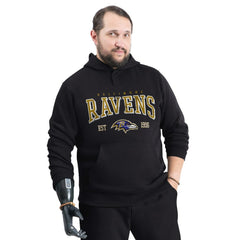 G-III Sports by Carl Banks Adaptive Team Spirit Graphic Fleece Pullover Hoodie - Baltimore Ravens Hoodies