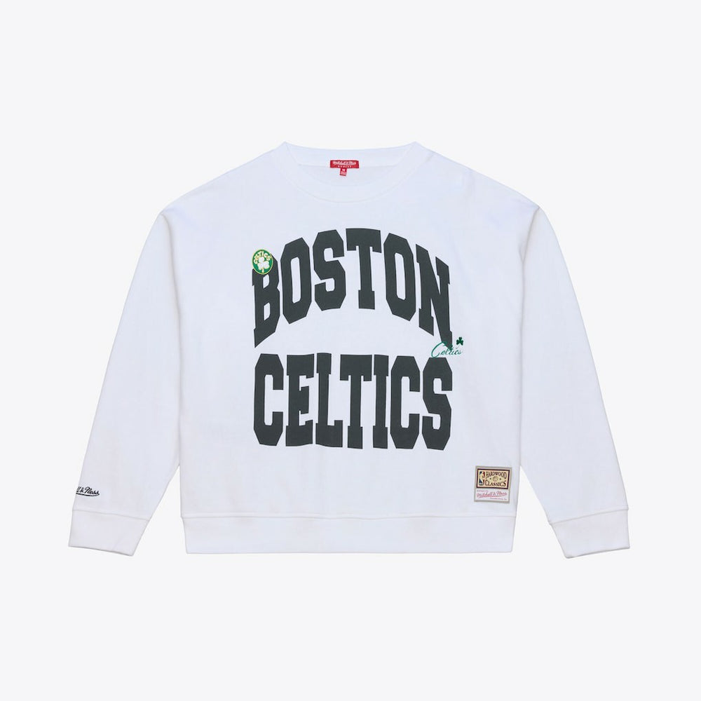 Mitchell & Ness Boston Celtics Women's Lightweight Block Letter Sweatshirt