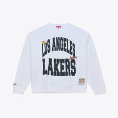 Mitchell & Ness Los Angeles Lakers Women's Lightweight Block Letter Sweatshirt