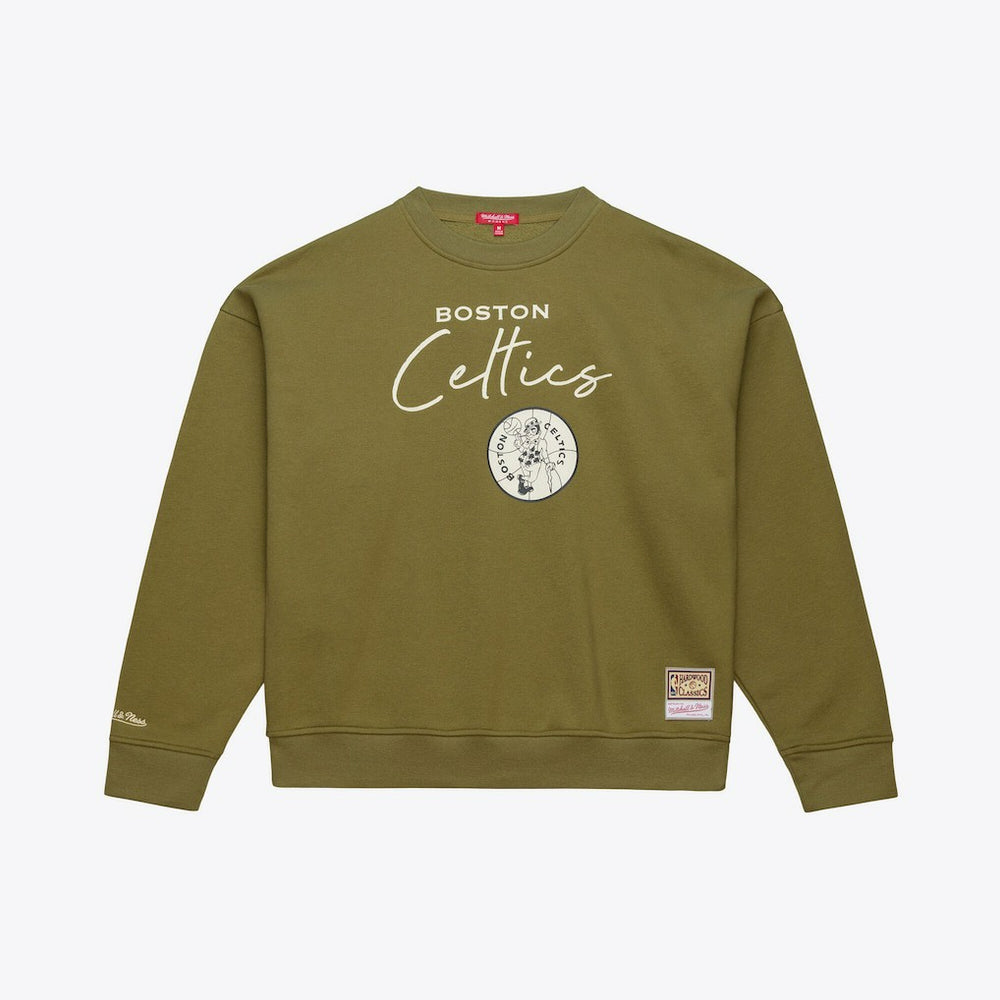 Mitchell & Ness Boston Celtics Women's Lightweight Script Sweatshirt