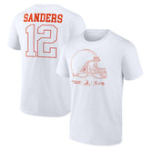 Shedeur Sanders Outline Player T-Shirt - Cleveland Browns T-shirts