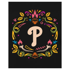Black Philadelphia Phillies New Era Women's Día de los Muertos V-Neck T-Shirt