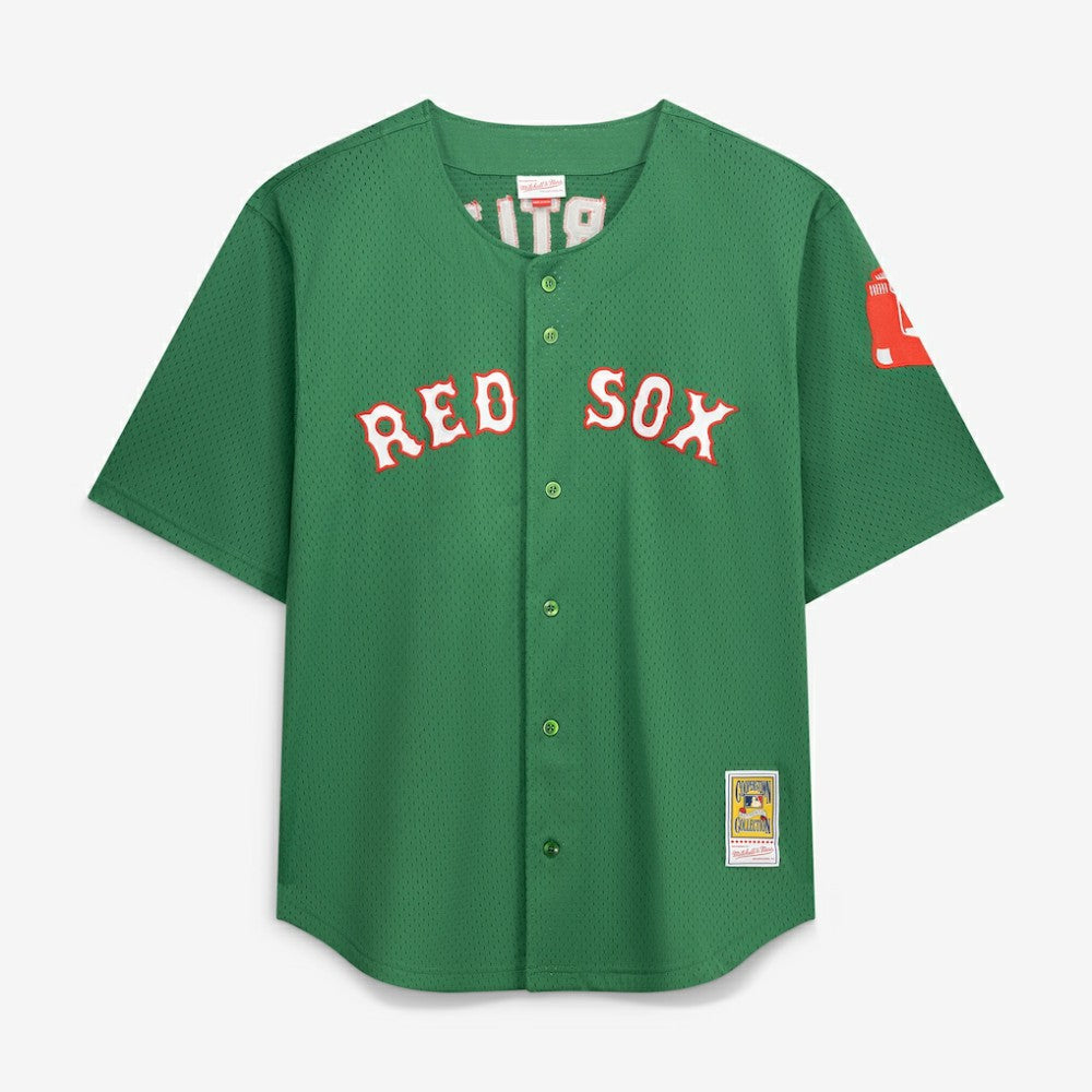 Kelly Green David Ortiz Boston Red Sox Mitchell & Ness Big & Tall Cooperstown Collection Mesh Batting Practice Jersey