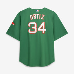 Kelly Green David Ortiz Boston Red Sox Mitchell & Ness Big & Tall Cooperstown Collection Mesh Batting Practice Jersey