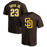 Brown Fernando Tatis Jr. San Diego Padres Profile Big & Tall Player Name & Number T-Shirt