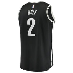 Fanatics Daniel Wolf Brooklyn Nets Youth Fast Break Replica Jersey