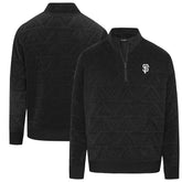 Black San Francisco Giants Levelwear Women's Camden Insignia 2.0 Quarter-Zip Jacket