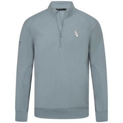 Gray Chicago White Sox Levelwear Upright Insignia Tri-Blend Quarter-Zip Pullover