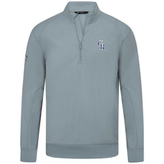 Gray Colorado Rockies Levelwear Upright Insignia Tri-Blend Quarter-Zip Pullover