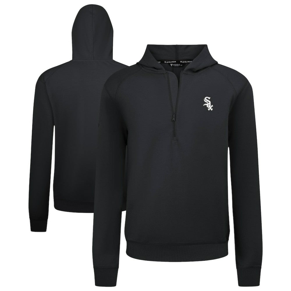Black Chicago White Sox Levelwear Technic Insignia Quarter-Zip Hoodie