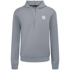 Gray New York Yankees Levelwear Technic Insignia Quarter-Zip Hoodie