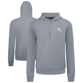 Gray Kansas City Royals Levelwear Technic Insignia Quarter-Zip Hoodie