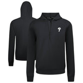 Black Philadelphia Phillies Levelwear Technic Insignia Quarter-Zip Hoodie