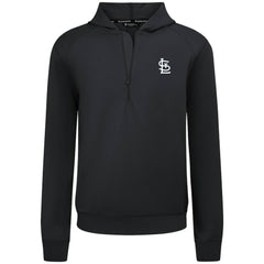 Black St. Louis Cardinals Levelwear Technic Insignia Quarter-Zip Hoodie