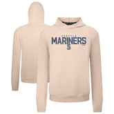 Khaki Seattle Mariners Levelwear Mandate Carve Tri-Blend Hoodie