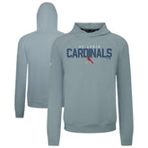 Gray St. Louis Cardinals Levelwear Mandate Carve Tri-Blend Hoodie