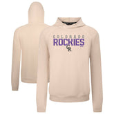 Khaki Colorado Rockies Levelwear Mandate Carve Tri-Blend Hoodie