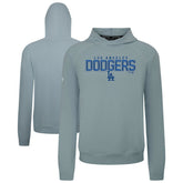 Gray Los Angeles Dodgers Levelwear Mandate Carve Tri-Blend Hoodie