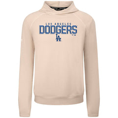 Khaki Los Angeles Dodgers Levelwear Mandate Carve Tri-Blend Hoodie