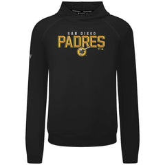 Black San Diego Padres Levelwear Mandate Carve Tri-Blend Hoodie